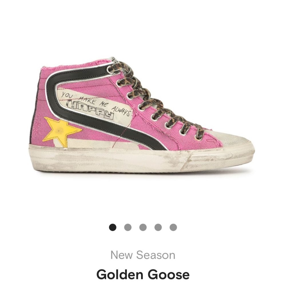 Golden Goose Size 40 pink high tops